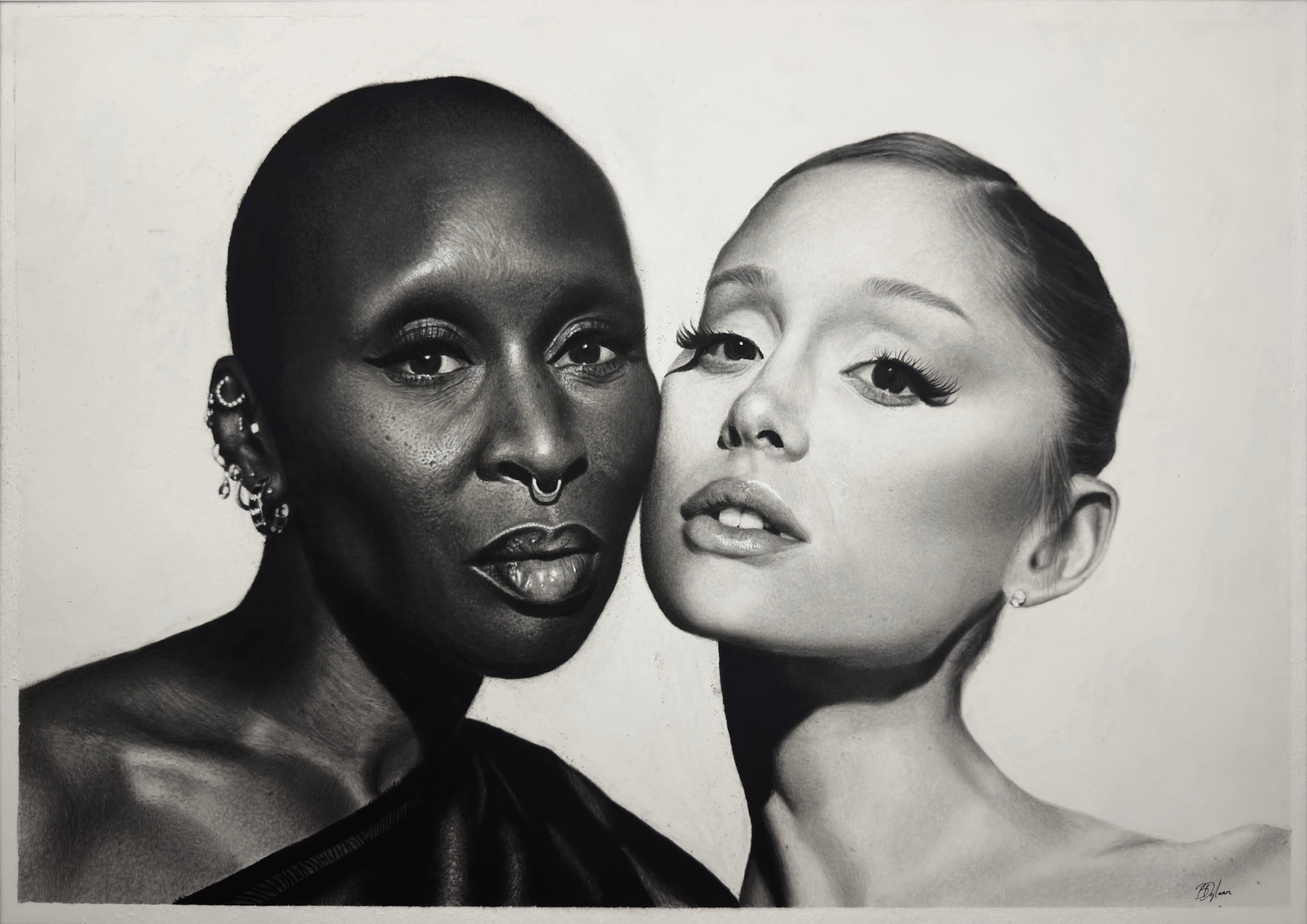 For Good - Original Charcoal and Graphite Drawing