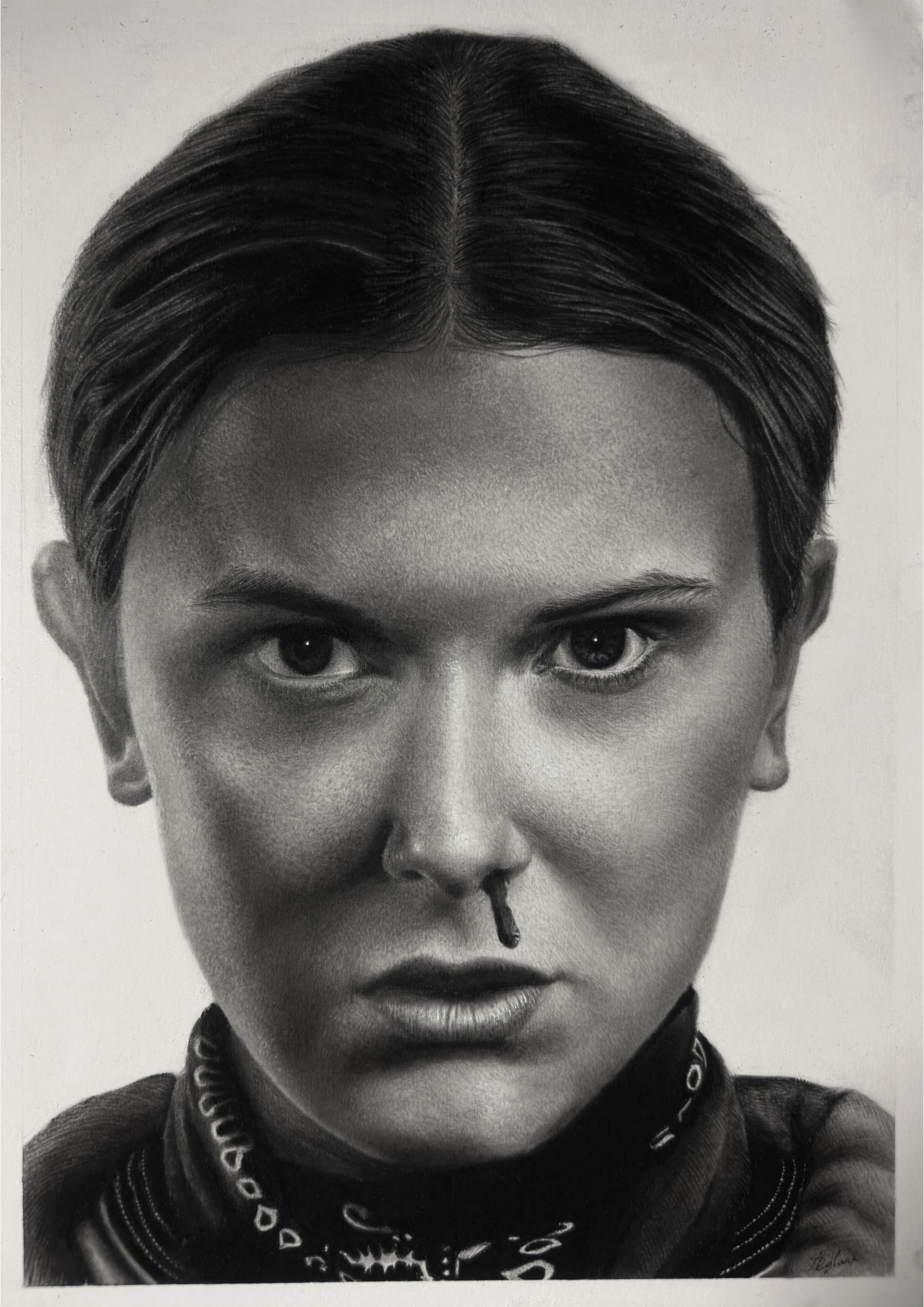 011 - Original Charcoal and Graphite Drawing